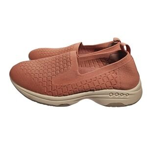 Easy Spirit Traveltime Loafer Peach Women's Sz 7 Walk Knit Slip‎ On Shoes #332